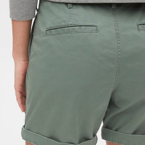 GAP Girlfriend Chino Shorts-Khaki - Picture 2 of 3
